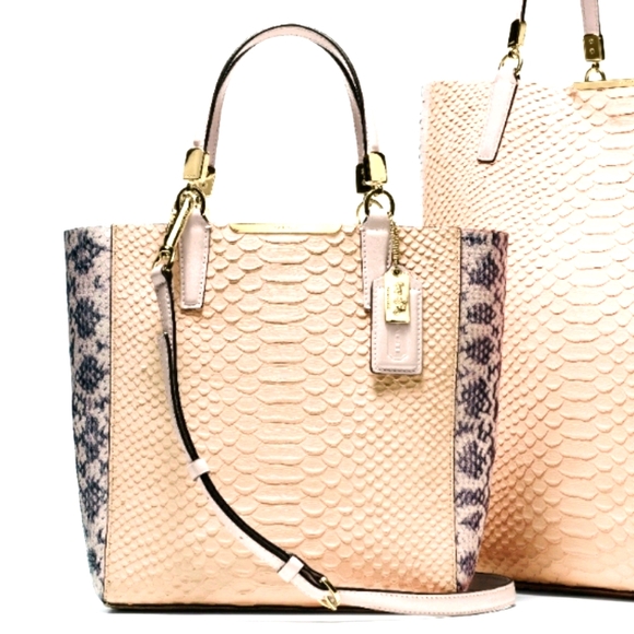 Coach Madison Python Embossed Tote